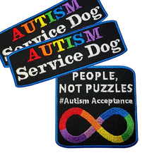 Load image into Gallery viewer, Autism Service Dog Patch Set of 3