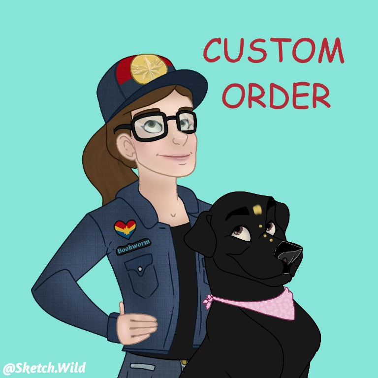 Custom order for Mozart_at_your_service (4 hook and loop patches + 1 clip)