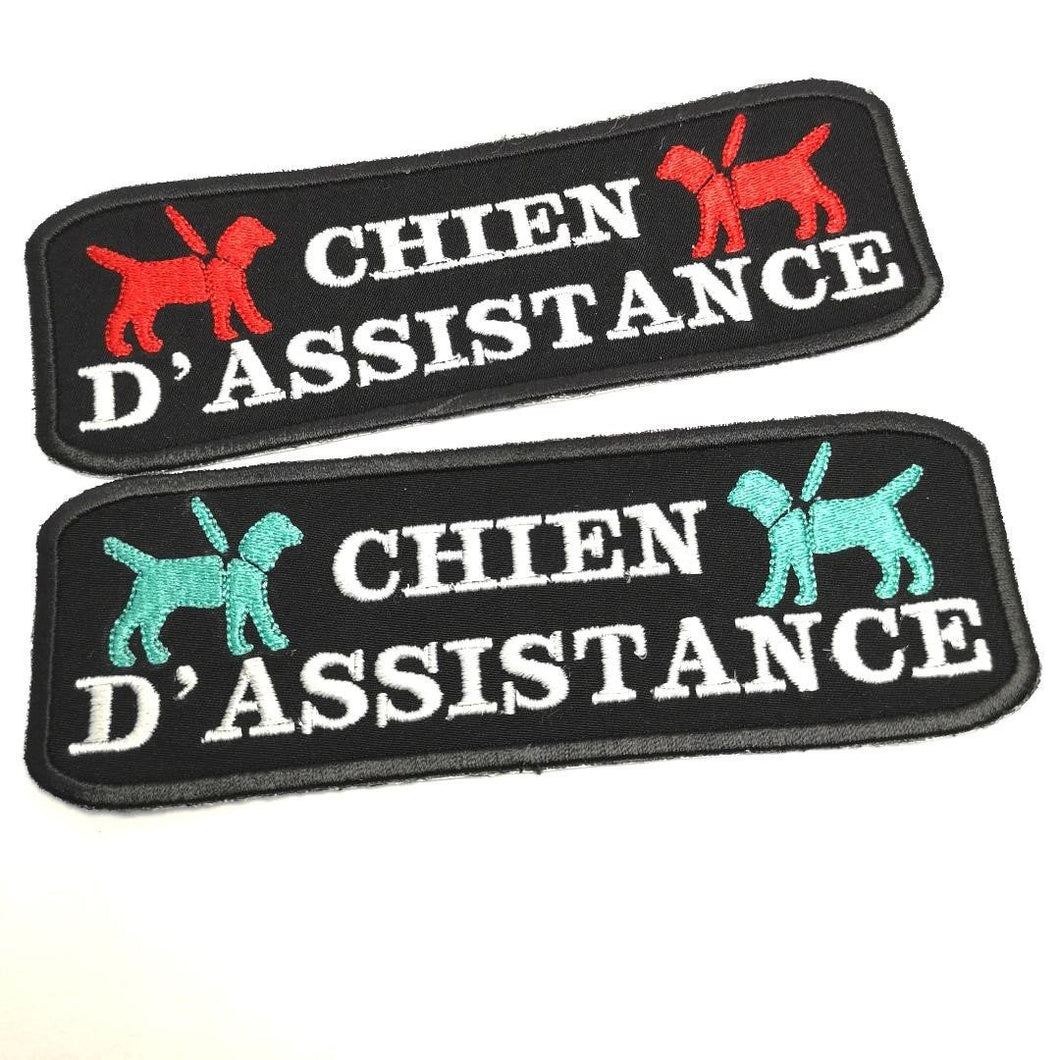 French patch : Chien d'assistance