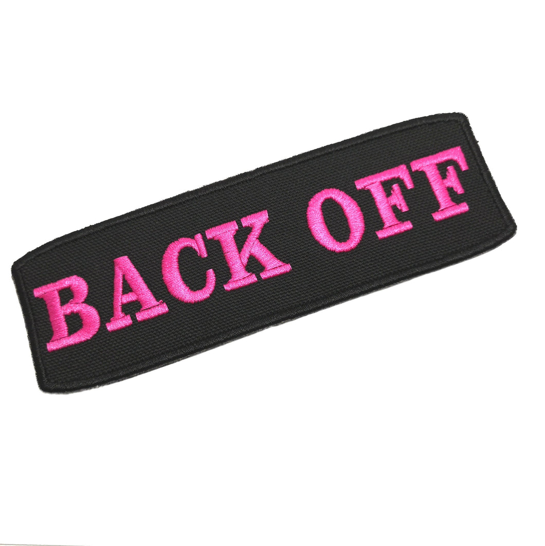 BACK OFF Patch / Service Dog