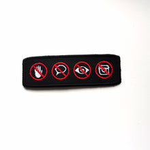 Load image into Gallery viewer, Service dog patch No Touch No Talk No Eye Contact for service dog gear, working dog gear - 1,5 x 4,5 inches