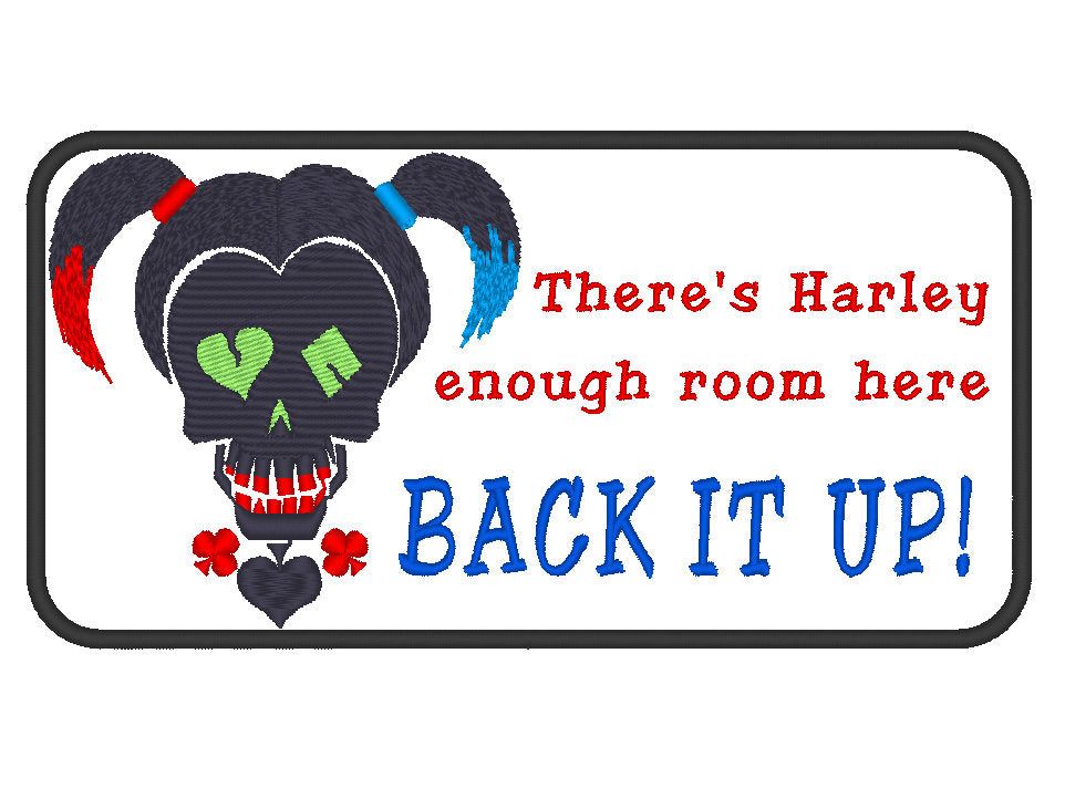 Back It Up' patch, Harley theme