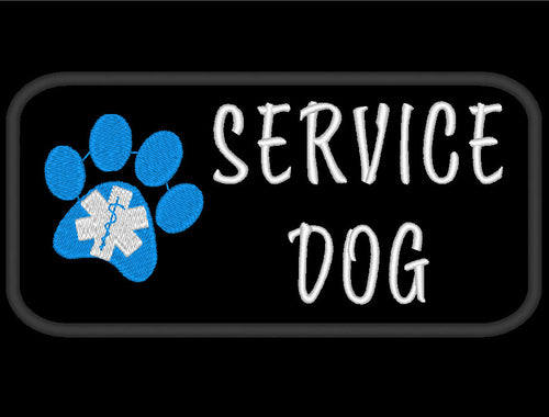 Patch Service Dog - Paw and Medical symbol