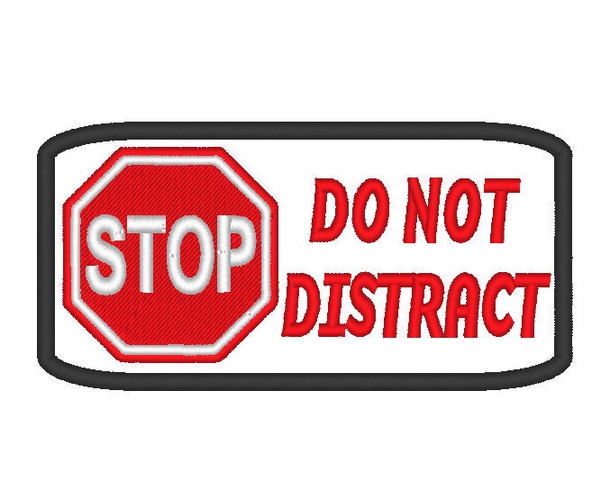 Do Not Distract stop sign
