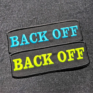 BACK OFF Patch / Service Dog