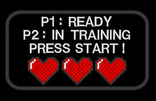 Load image into Gallery viewer, Patch IN TRAINING - Patch for working dog in training - Iron-on, sew-on or Hook and loop (male backing) - geek, gamer theme