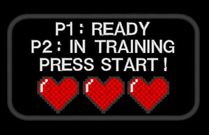 Patch IN TRAINING - Patch for working dog in training - Iron-on, sew-on or Hook and loop (male backing) - geek, gamer theme