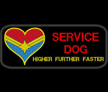 Load image into Gallery viewer, Service Dog patch - Service dog patch for dog gear -  Superhero theme patch for working dog gear