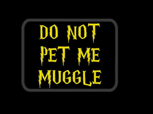 Patch Do Not Pet for working dog, service dog vest and gear, Do Not Pet Me