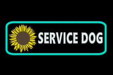 Load image into Gallery viewer, Service Dog Patch with sunflower