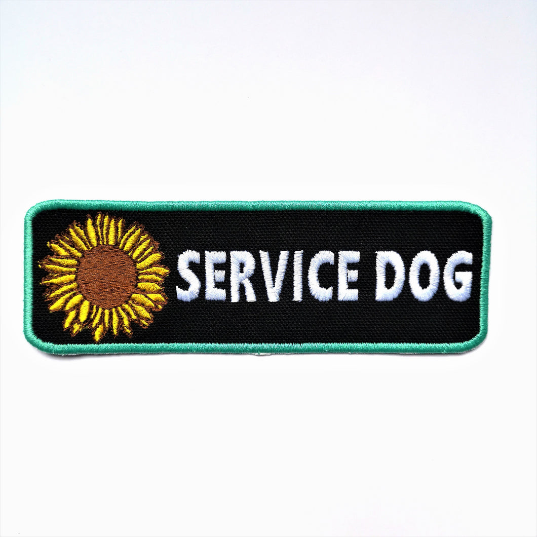 Service Dog Patch with sunflower