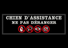 Load image into Gallery viewer, Patch Chien d&#39;assistance Ne pas déranger in French for service dog vest - Service dog patch