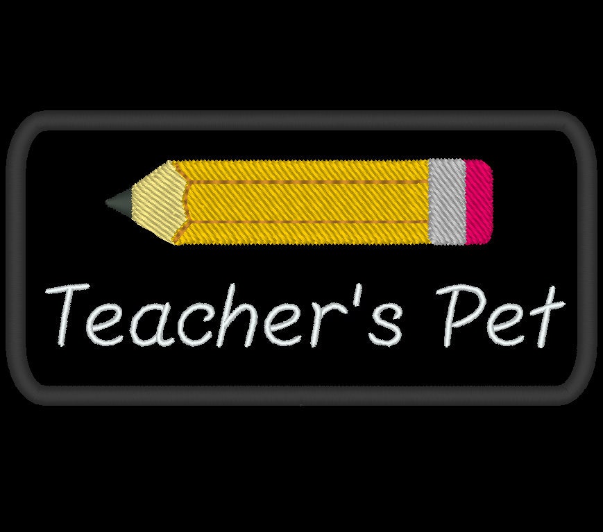 Teacher's pet Back to School patch